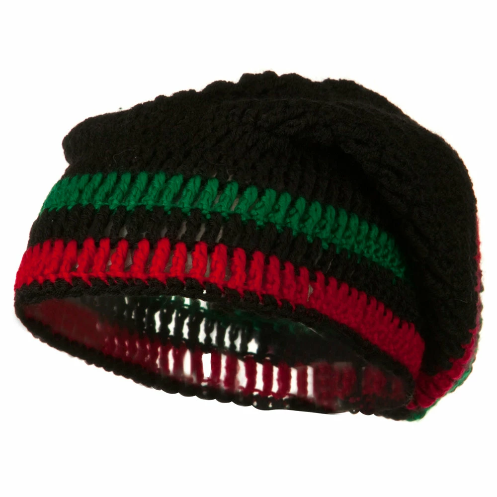 Broadway Rasta Knitted Big Skull Beanie