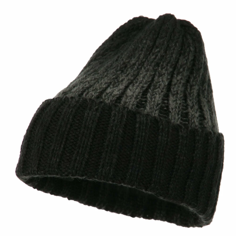 Cheveux Ribbed Cuff Long Beanie