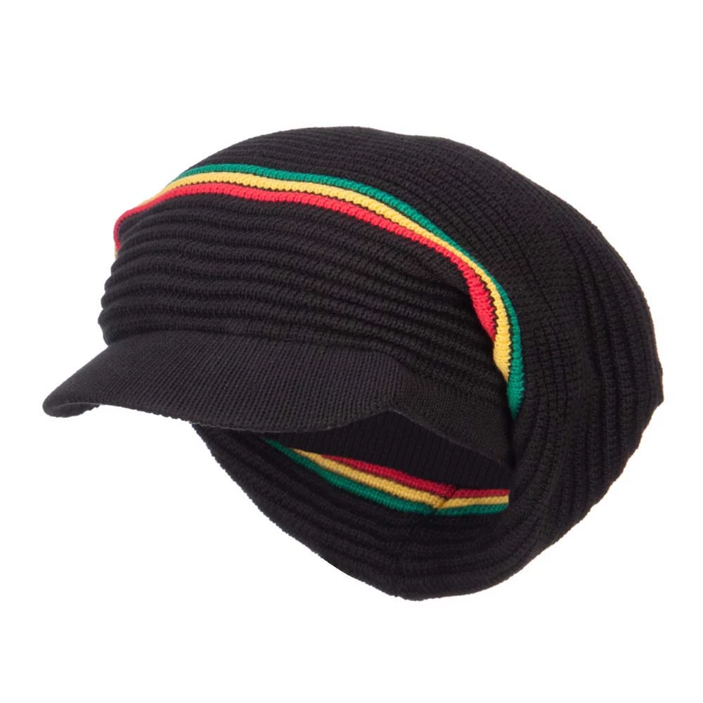 Rasta World Rasta Deep 91 Visored Beanie - Image 6