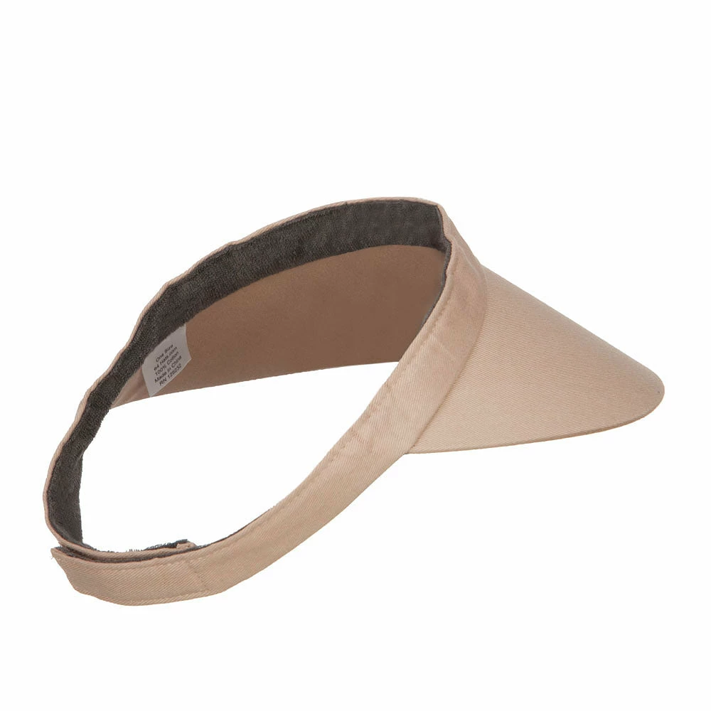 E4Hats Cotton Twill Adjustable Visor - Image 8