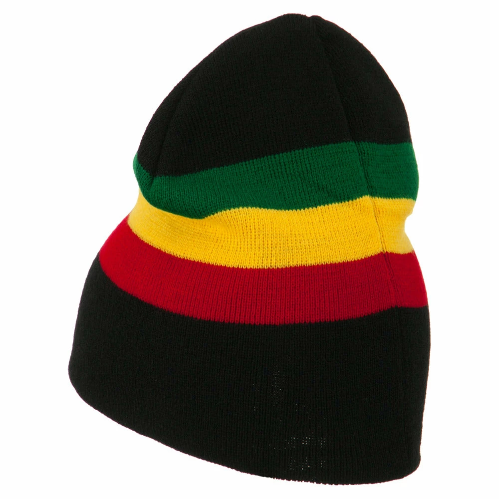 Rasta World Rasta Striped Beanie - Image 2