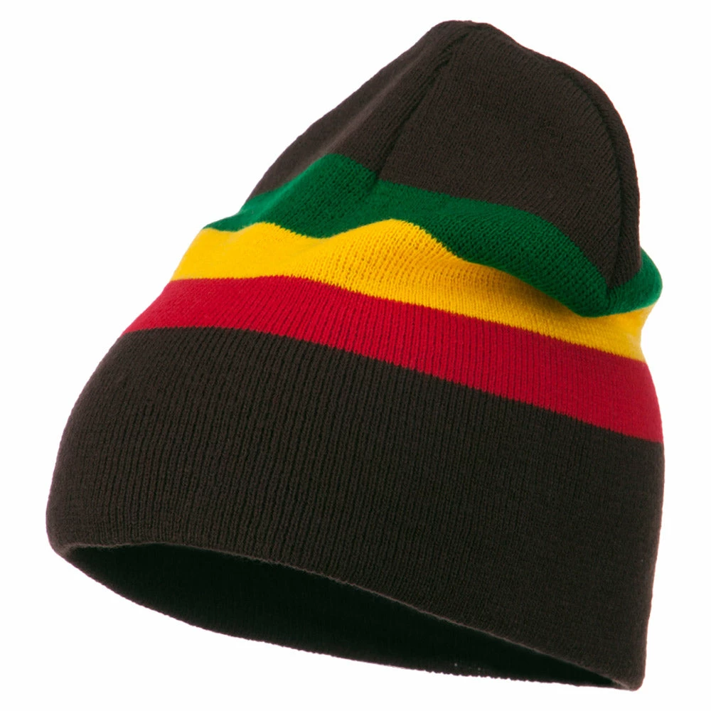 Rasta World Rasta Striped Beanie - Image 6