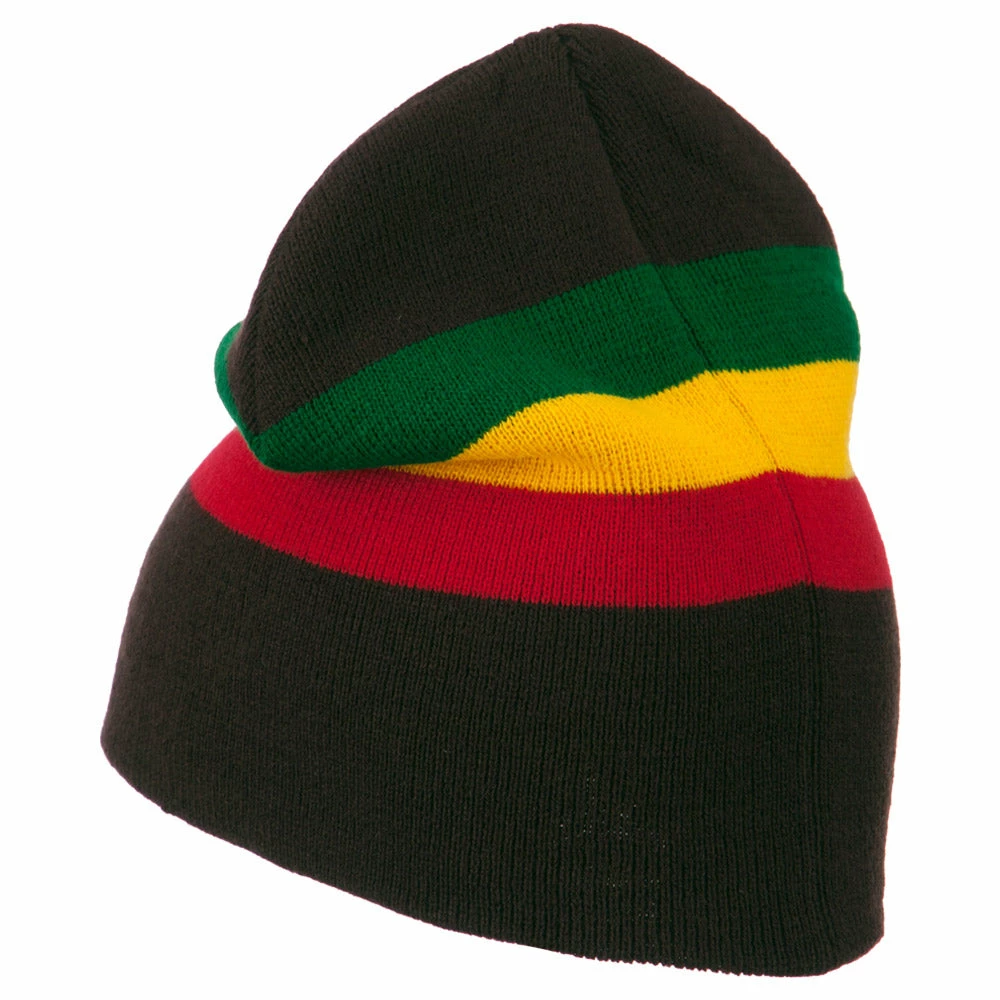 Rasta World Rasta Striped Beanie - Image 7