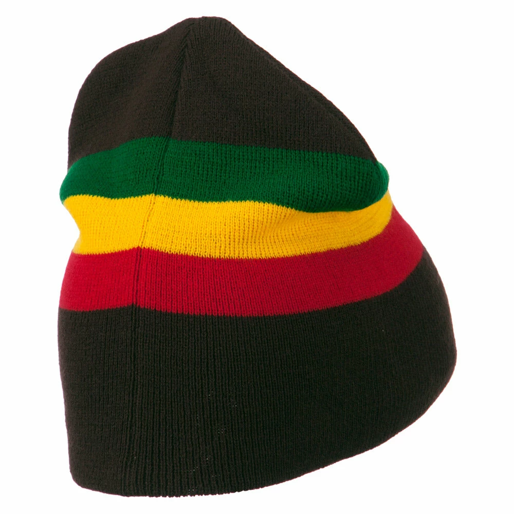 Rasta World Rasta Striped Beanie - Image 8