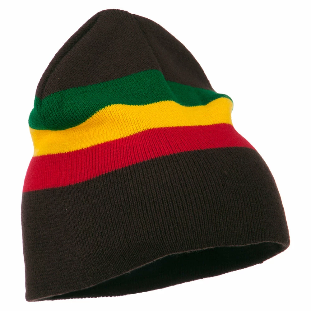Rasta World Rasta Striped Beanie - Image 9