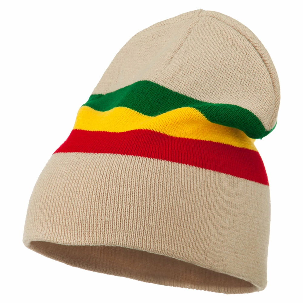 Rasta World Rasta Striped Beanie - Image 11