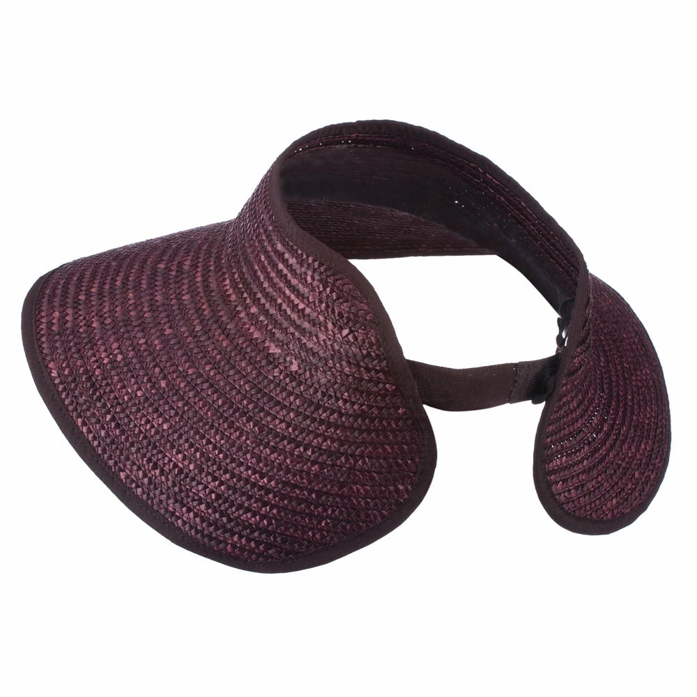 Jeanne Simmons Braided Straw Roll Up Visor - Image 10