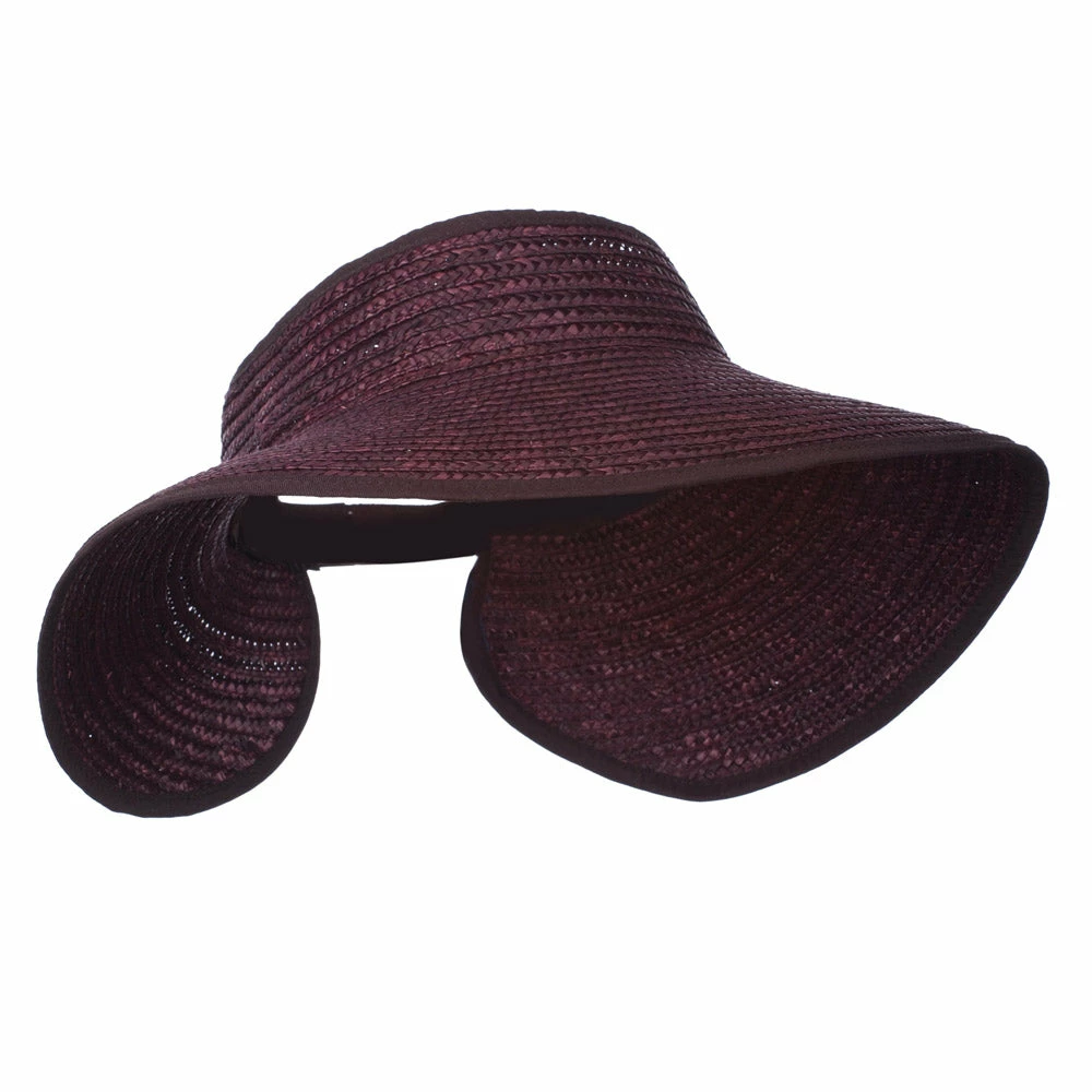 Jeanne Simmons Braided Straw Roll Up Visor - Image 8