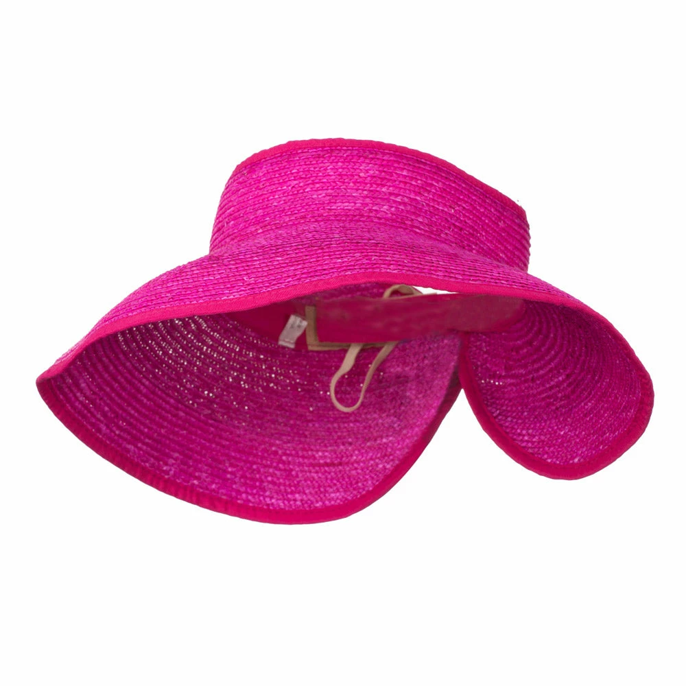 Jeanne Simmons Braided Straw Roll Up Visor - Image 11