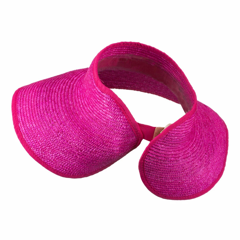 Jeanne Simmons Braided Straw Roll Up Visor - Image 12