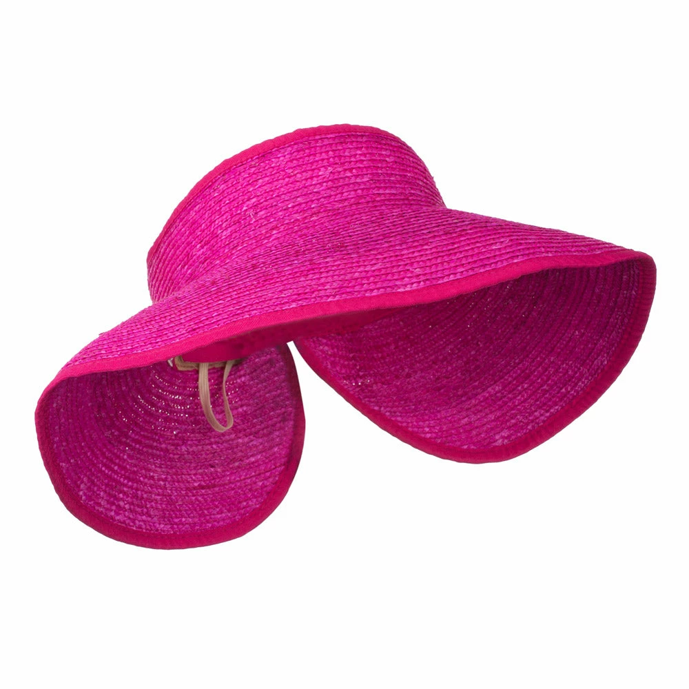 Jeanne Simmons Braided Straw Roll Up Visor - Image 14