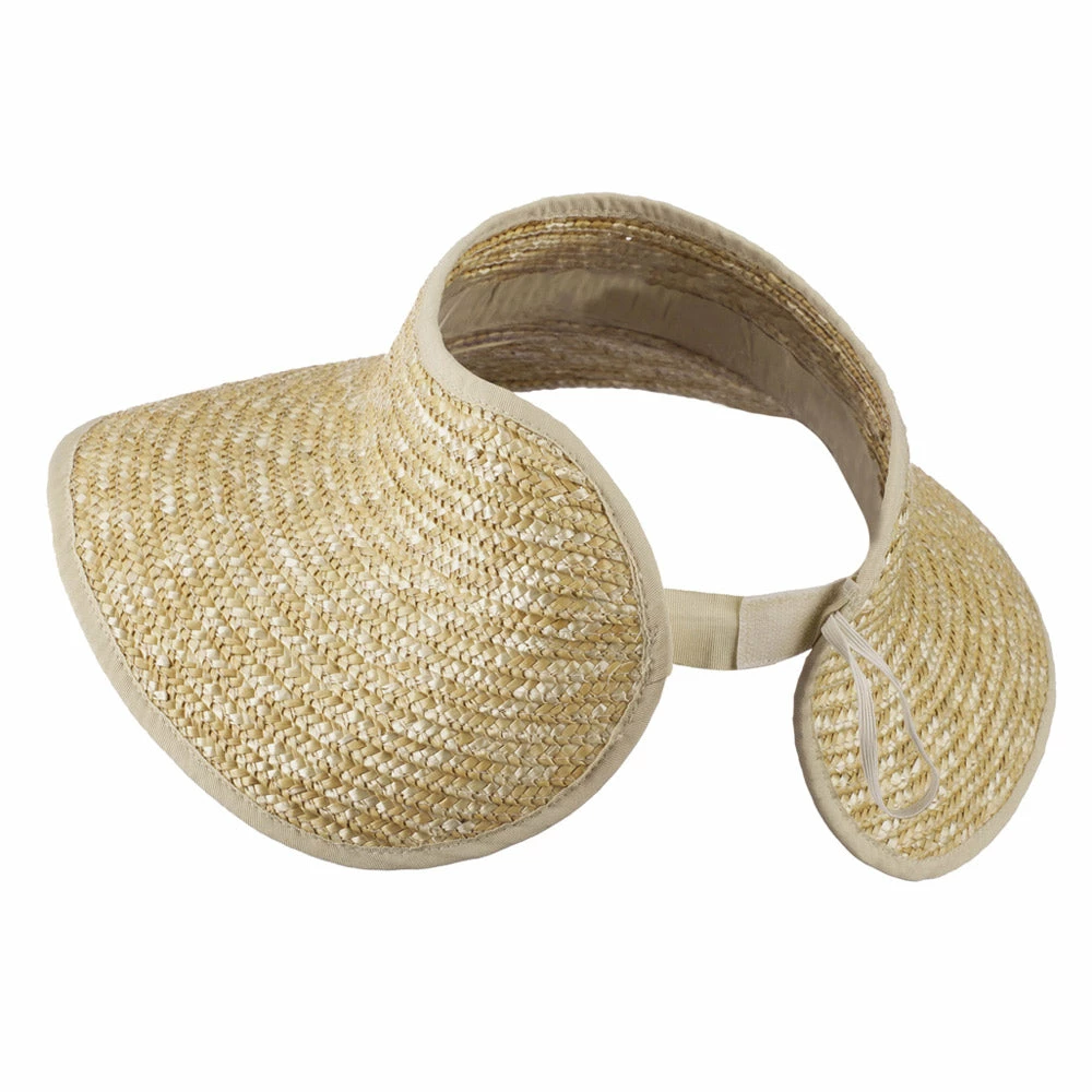 Jeanne Simmons Braided Straw Roll Up Visor - Image 18