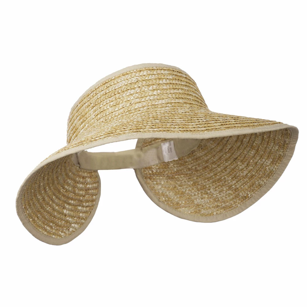Jeanne Simmons Braided Straw Roll Up Visor - Image 19