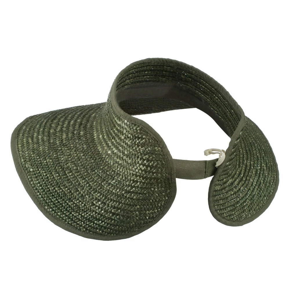 Jeanne Simmons Braided Straw Roll Up Visor - Image 24