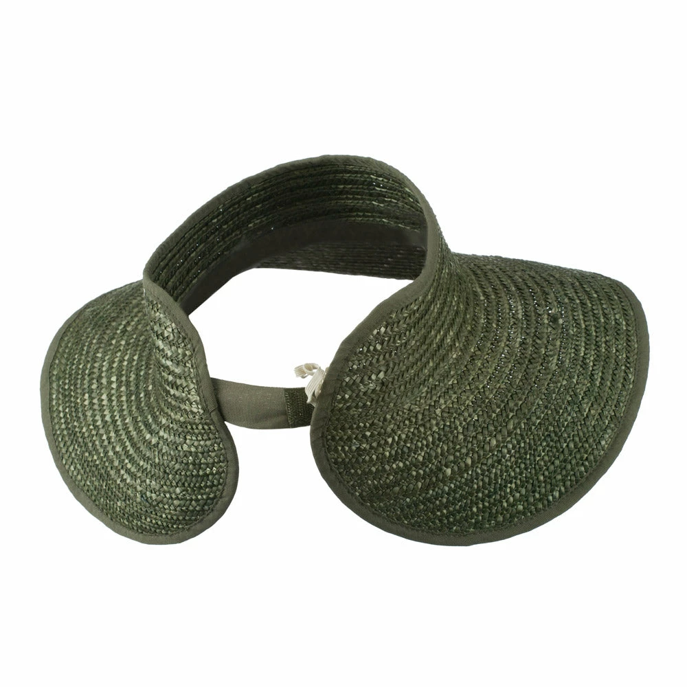Jeanne Simmons Braided Straw Roll Up Visor - Image 22
