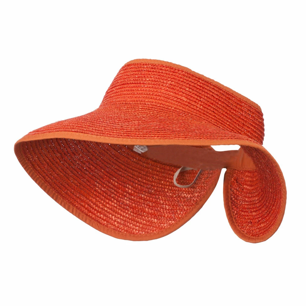 Jeanne Simmons Braided Straw Roll Up Visor - Image 26