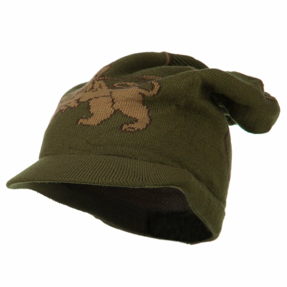 Rasta World Regular Lion Rasta Beanie Visor Hat - Image 26