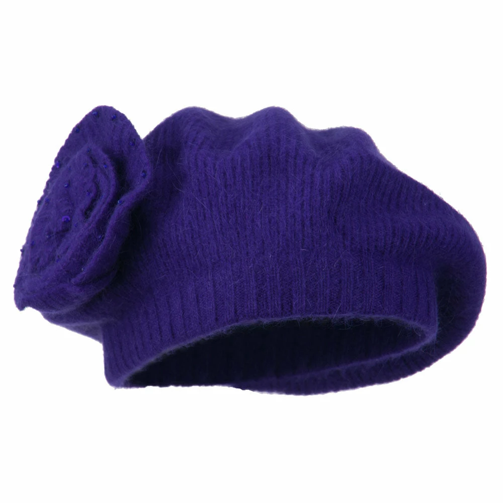 Cheveux Sequin Flower Beret Hat - Image 4