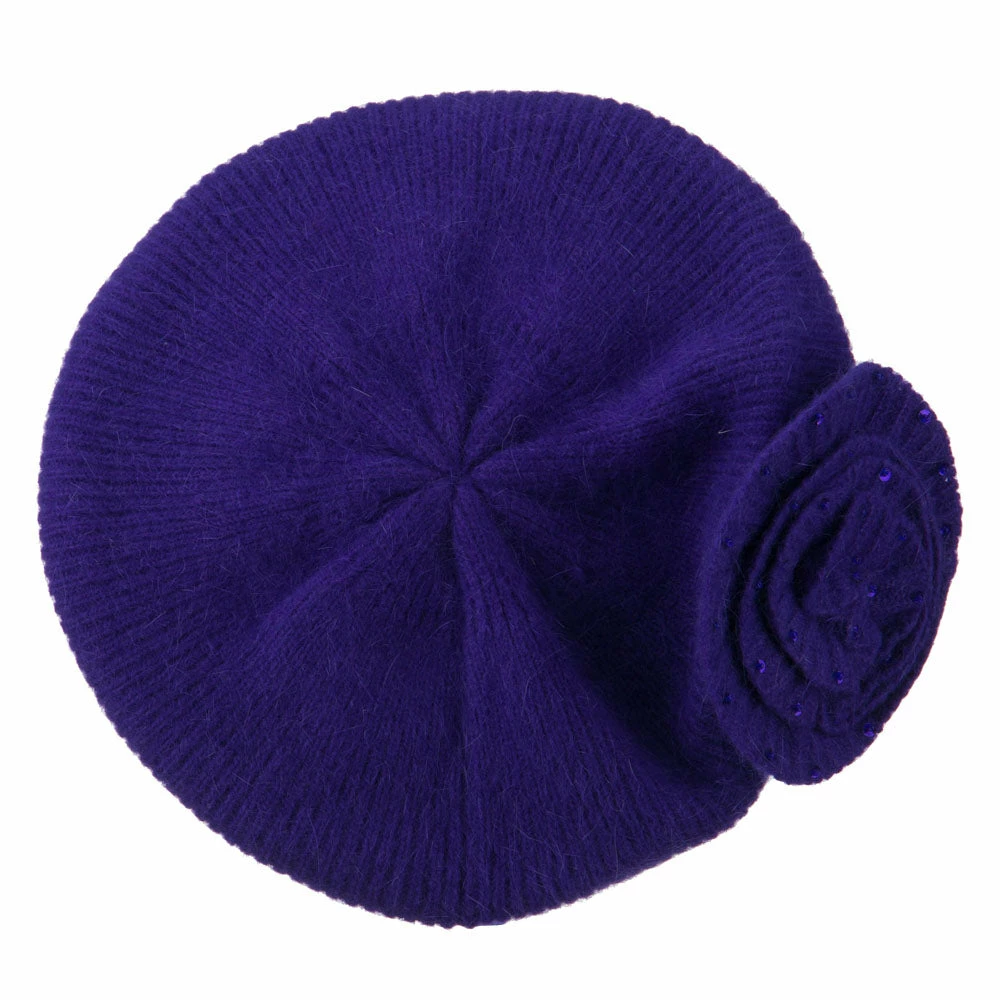 Cheveux Sequin Flower Beret Hat - Image 5