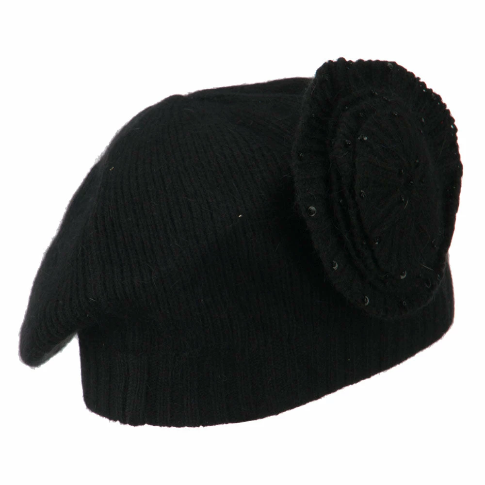 Cheveux Sequin Flower Beret Hat - Image 18