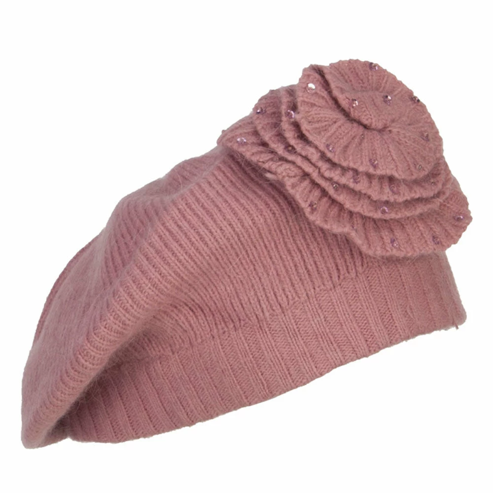 Cheveux Sequin Flower Beret Hat - Image 23