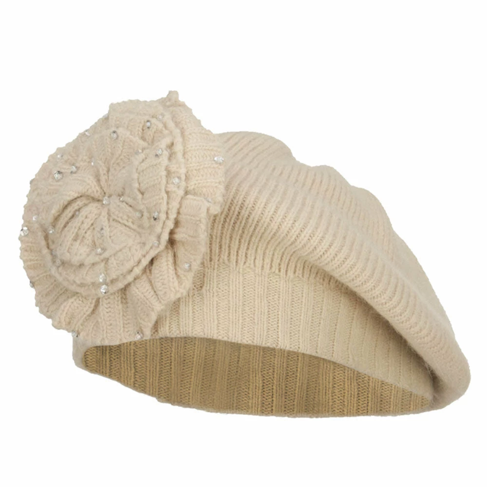 Cheveux Sequin Flower Beret Hat - Image 29