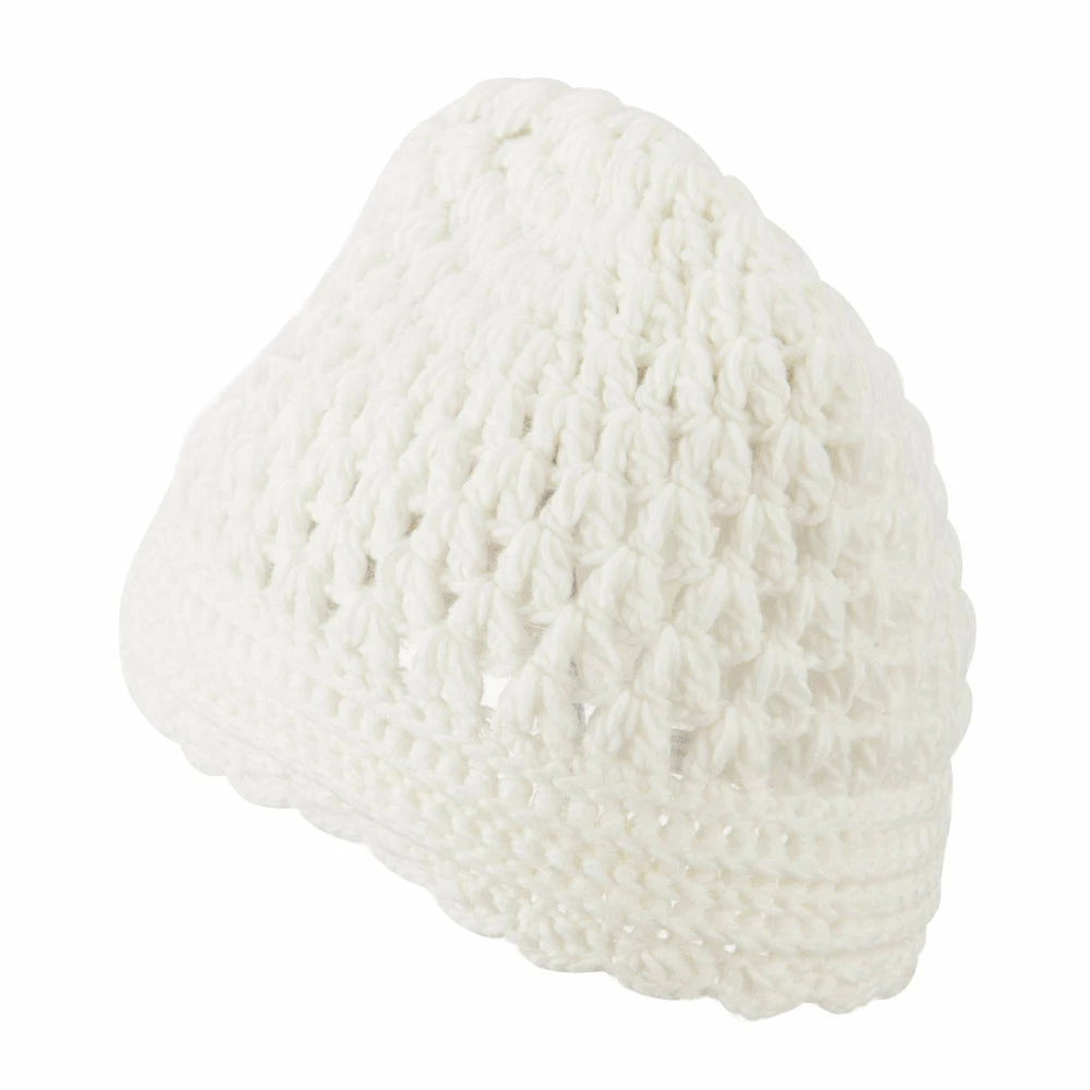 Jeanne Simmons Girl's Scalloped Edge Knit Cap - Image 3