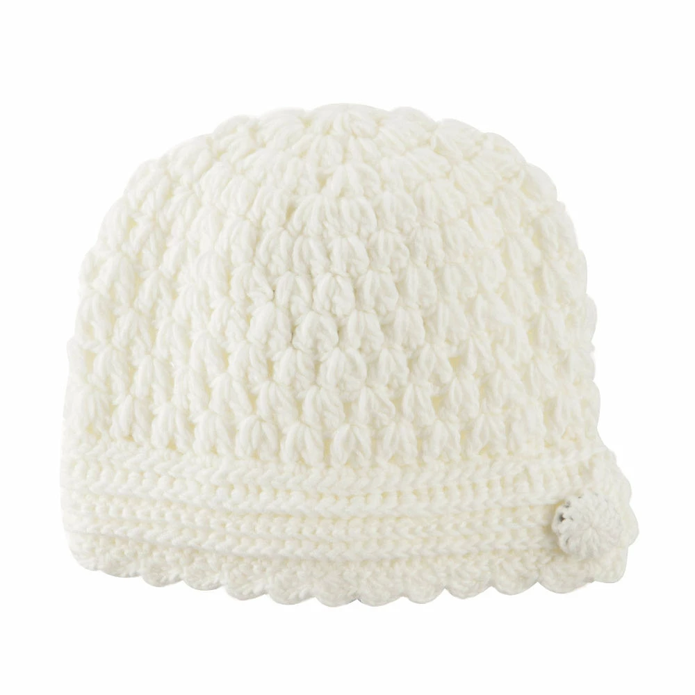 Jeanne Simmons Girl's Scalloped Edge Knit Cap - Image 5