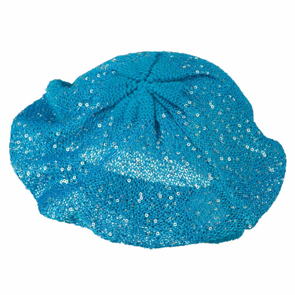 Something Special Sequin Nylon Stretchable Beret - Image 2