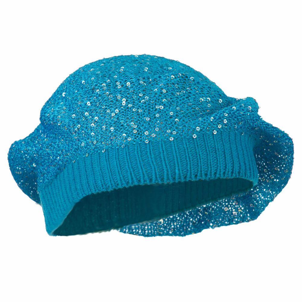 Something Special Sequin Nylon Stretchable Beret - Image 4