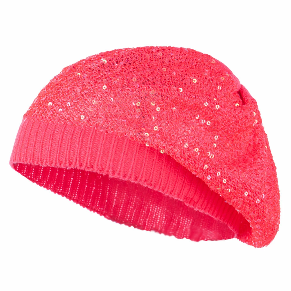 Something Special Sequin Nylon Stretchable Beret - Image 11