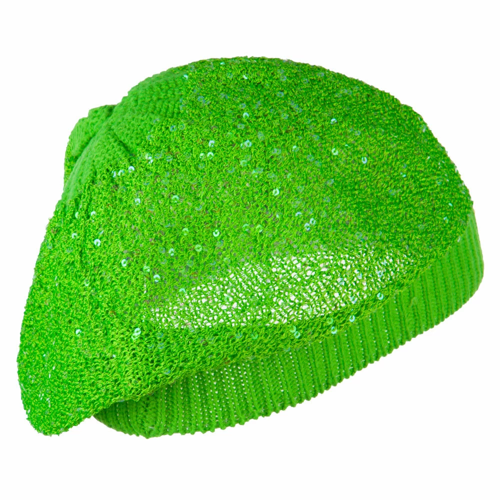 Something Special Sequin Nylon Stretchable Beret - Image 18