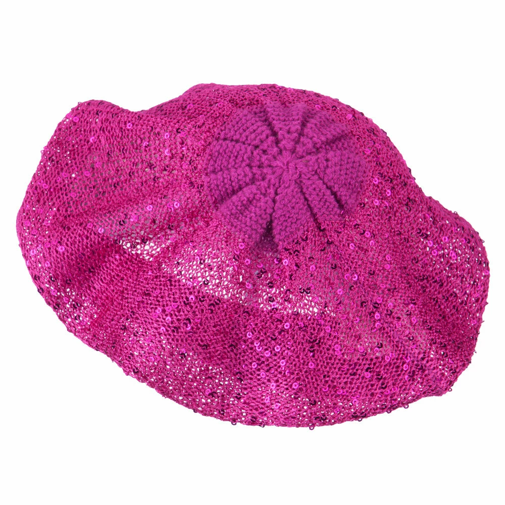 Something Special Sequin Nylon Stretchable Beret - Image 7