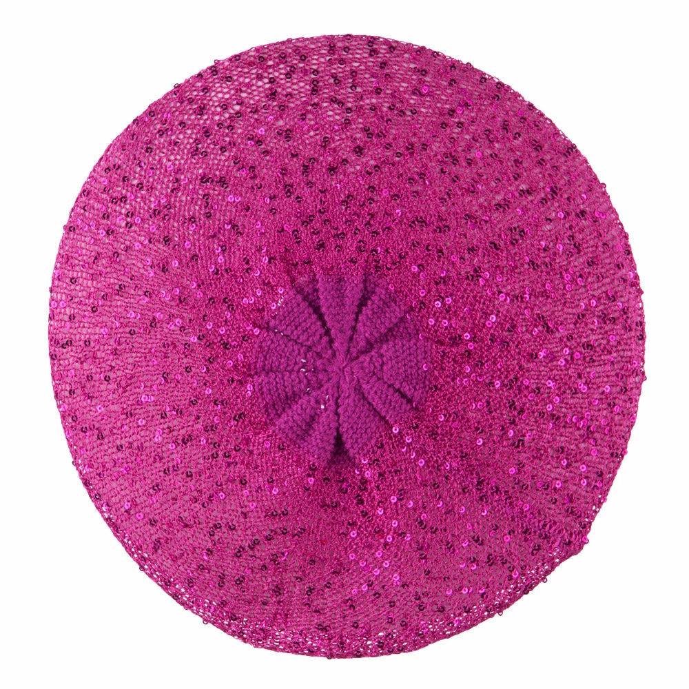 Something Special Sequin Nylon Stretchable Beret - Image 10