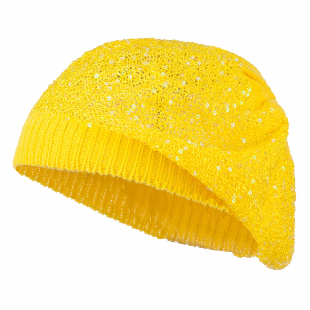 Something Special Sequin Nylon Stretchable Beret - Image 26
