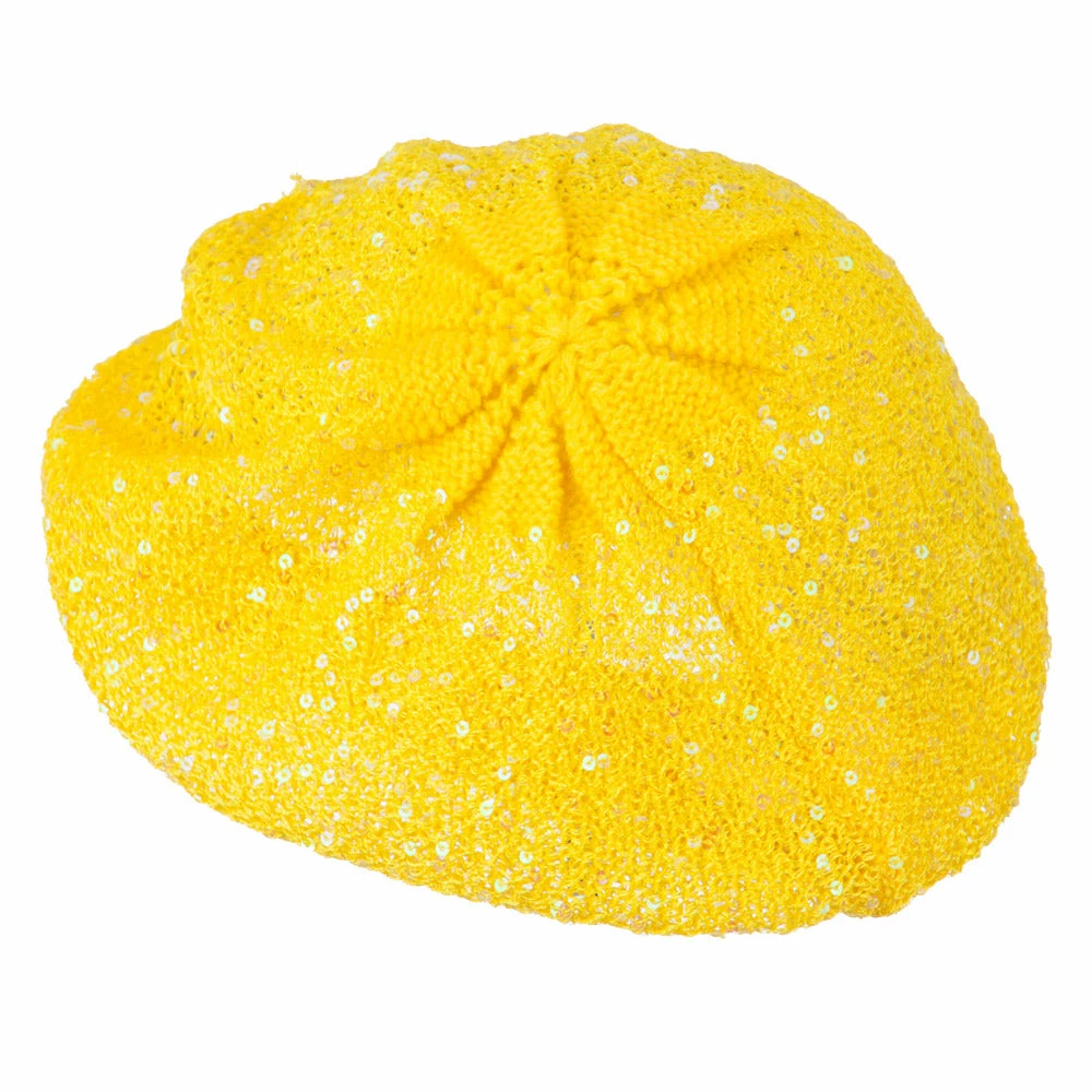 Something Special Sequin Nylon Stretchable Beret - Image 27