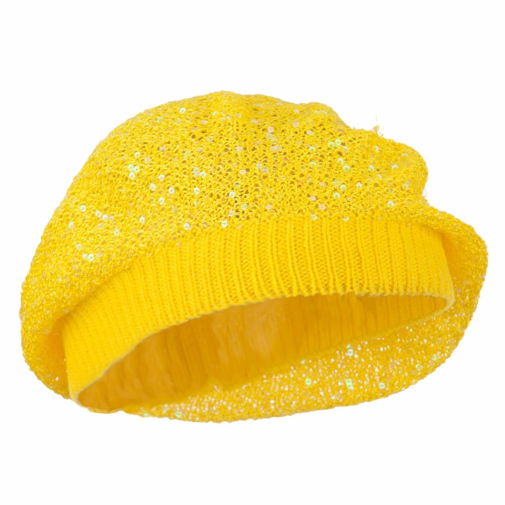Something Special Sequin Nylon Stretchable Beret - Image 29