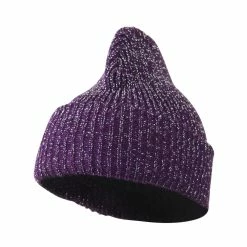 Artex Sparkle Knitted Cuff Beanie