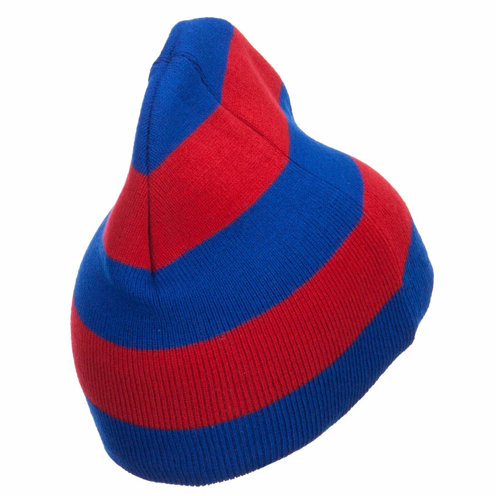 Otto Striped Knit Short Beanie - Image 3