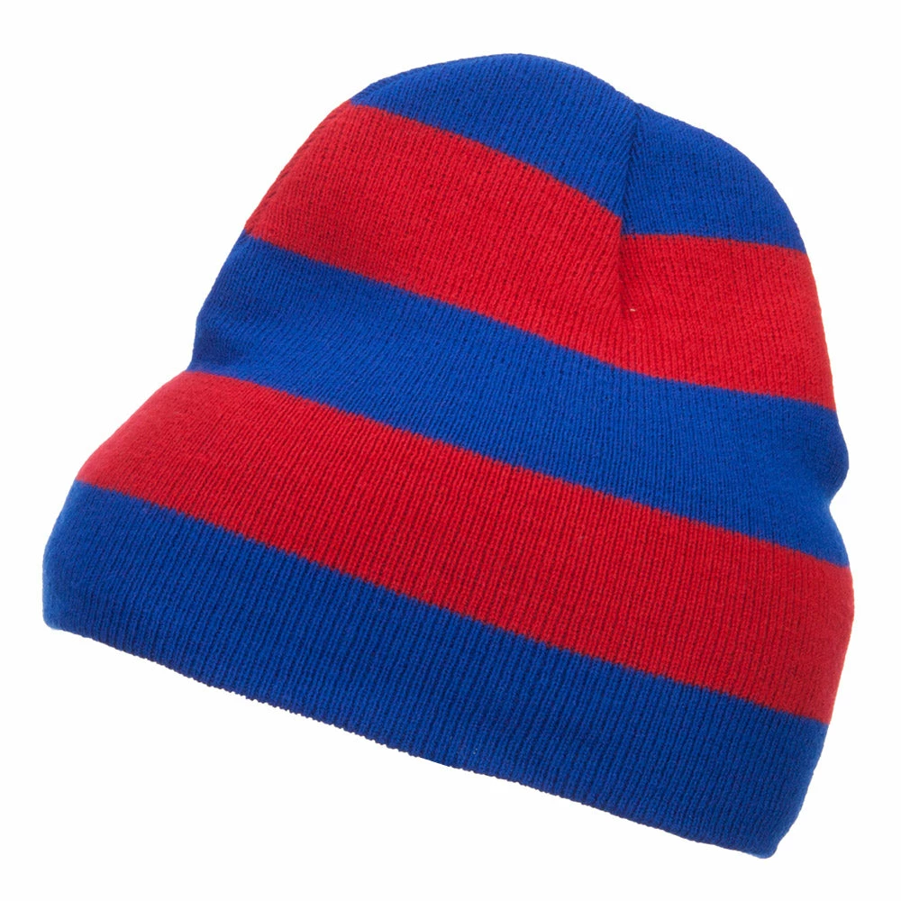 Otto Striped Knit Short Beanie - Image 5
