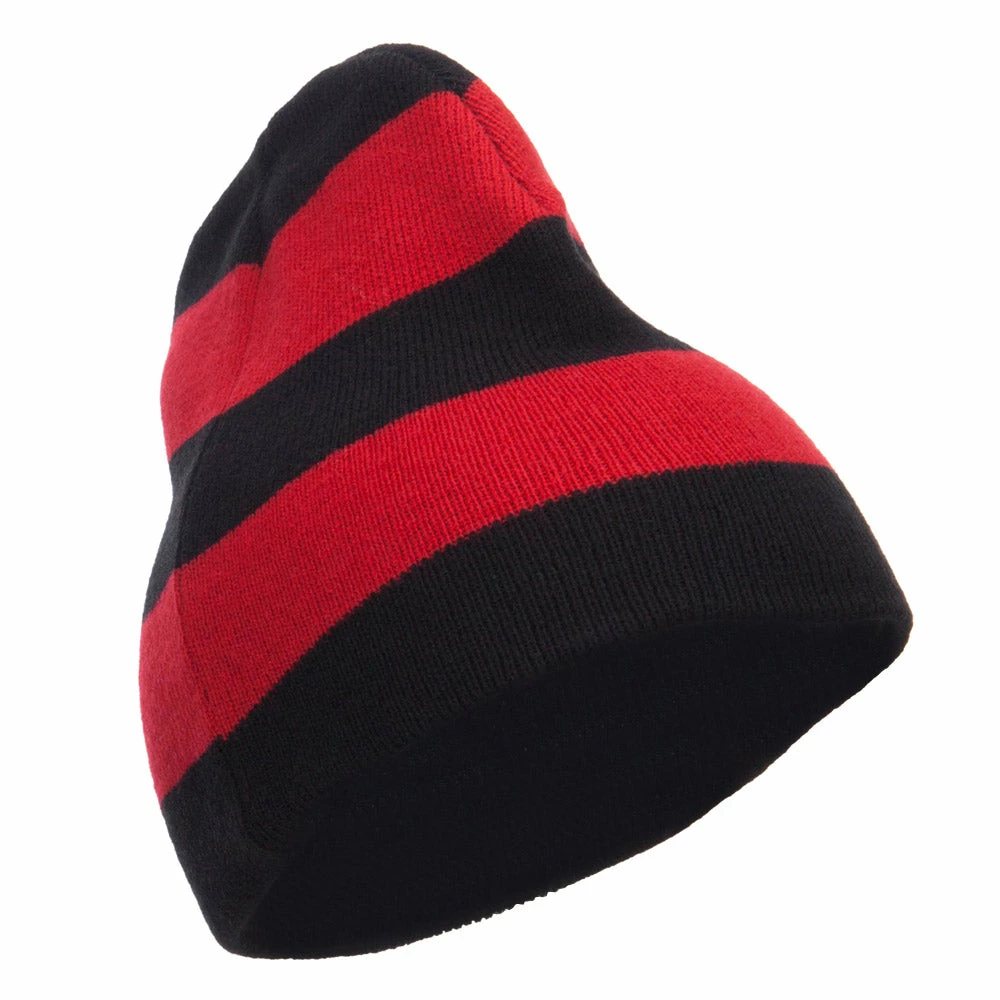 Otto Striped Knit Short Beanie - Image 24