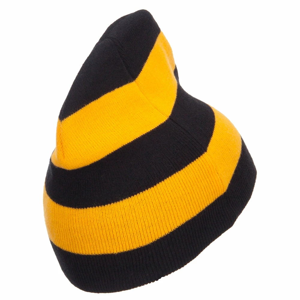 Otto Striped Knit Short Beanie - Image 28