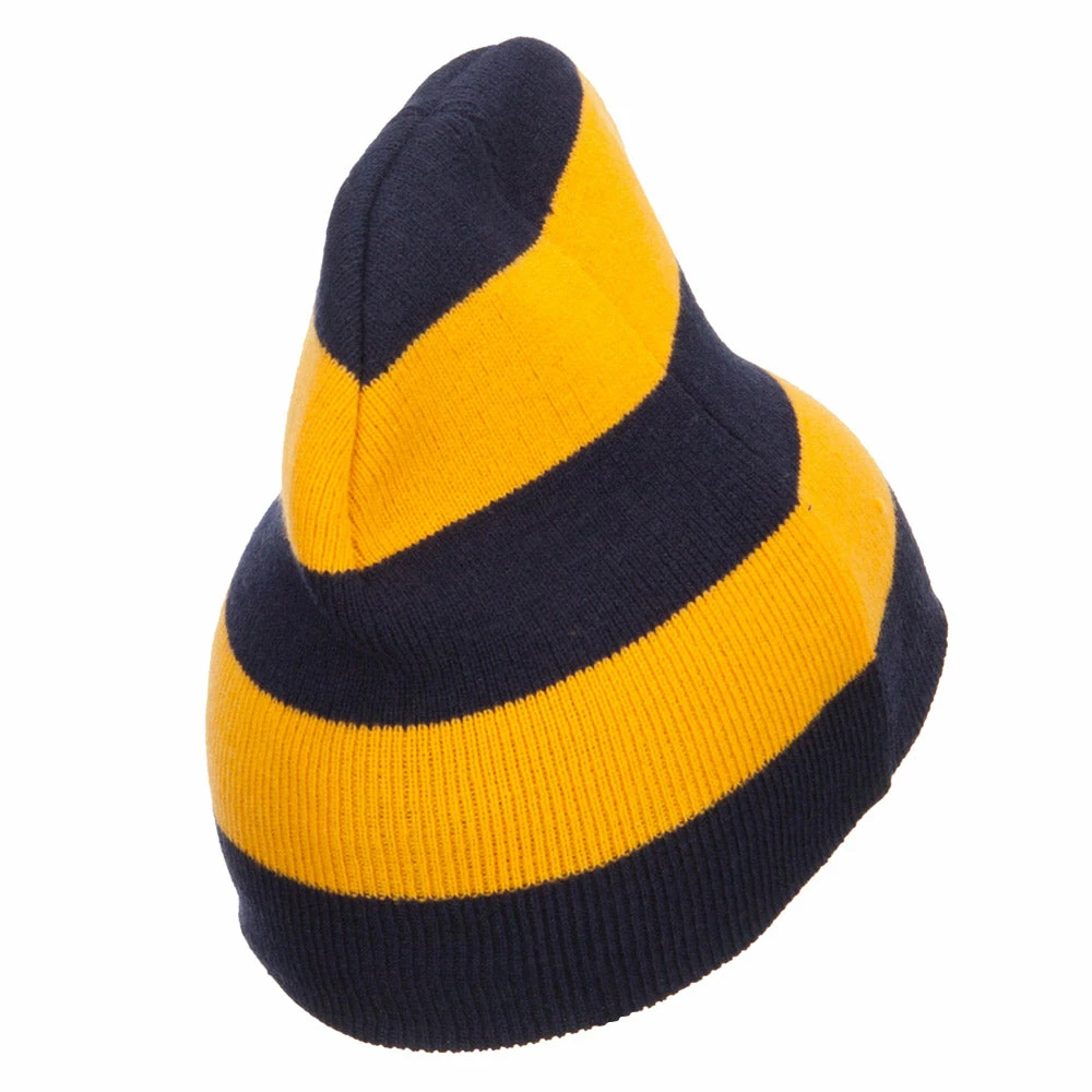 Otto Striped Knit Short Beanie - Image 33