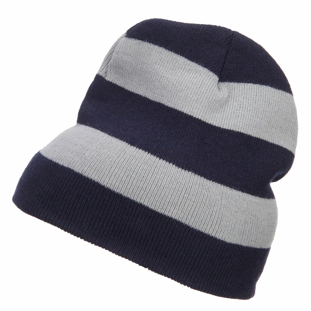 Otto Striped Knit Short Beanie - Image 20