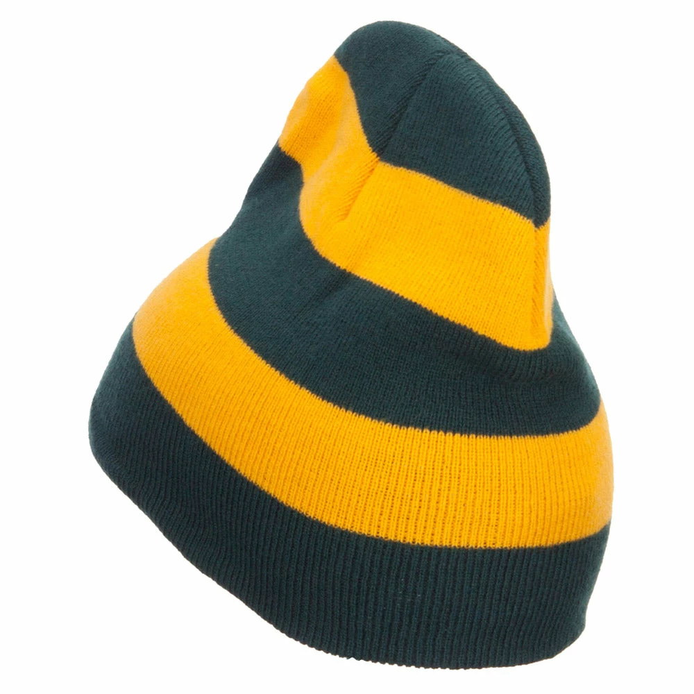 Otto Striped Knit Short Beanie - Image 37