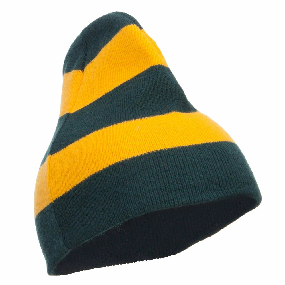 Otto Striped Knit Short Beanie - Image 39