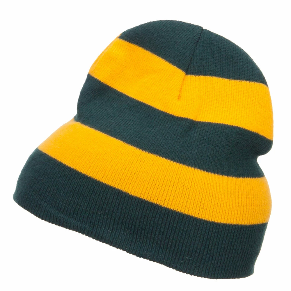 Otto Striped Knit Short Beanie - Image 40