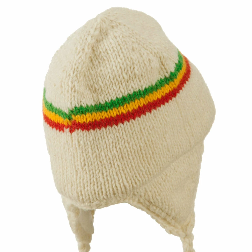 Rasta World Solid RGY Jaquard Beanie - Image 8