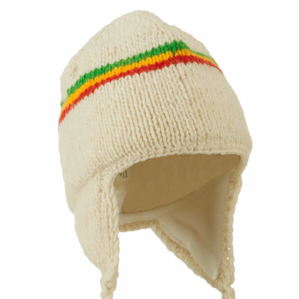 Rasta World Solid RGY Jaquard Beanie - Image 9