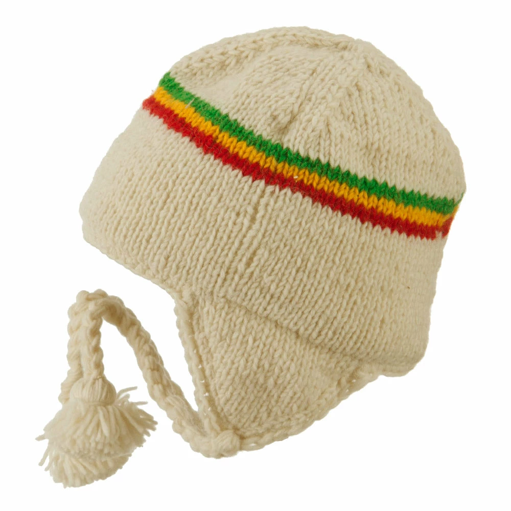 Rasta World Solid RGY Jaquard Beanie - Image 10